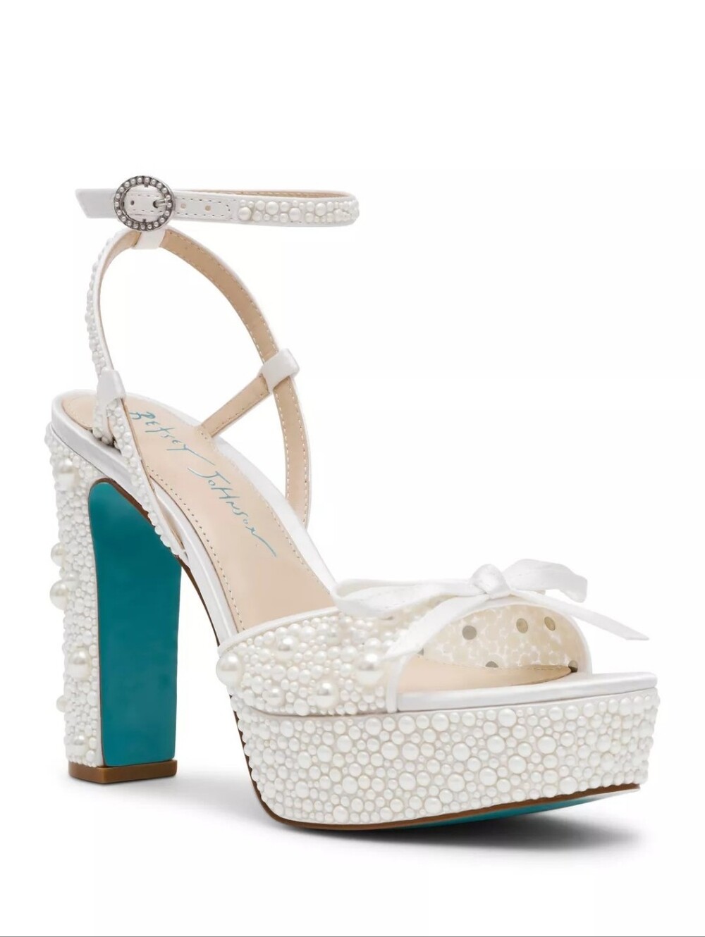 Betsey Johnson Enola Pearl Sandal Heels | Size 10